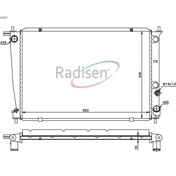 Su Radyatörü Starex 2002-2008 26mm
