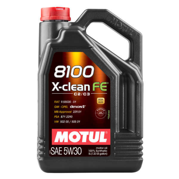 Motor Yağı 5W30 8100 X-Clean FE 5 Litre Partiküllü