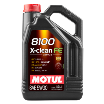 Motor Yağı 5W30 8100 X-Clean FE 5 Litre Partiküllü