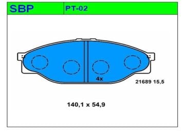 Ön Balata Hilux 1989-1997 LN85-LN106