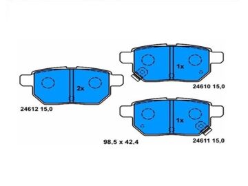 Arka Balata Corolla 2007-2011 / Auris 2007-2011 / Yaris 2006-2011 Benzinli
