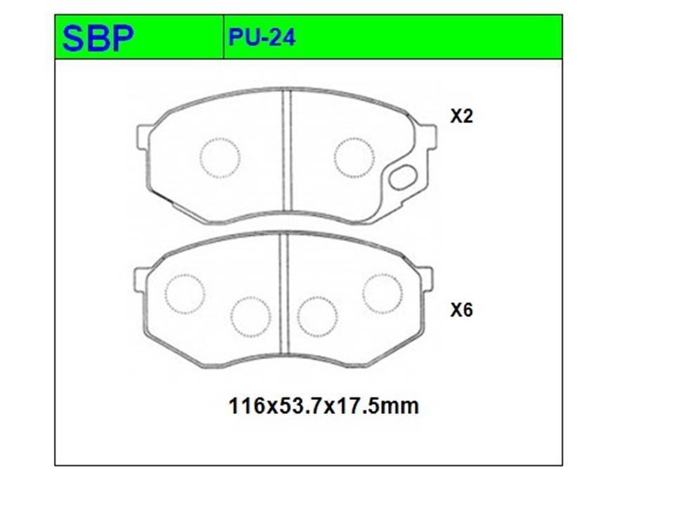 Ön Balata Canter 511 8'li