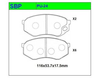 Ön Balata Canter 511 8'li