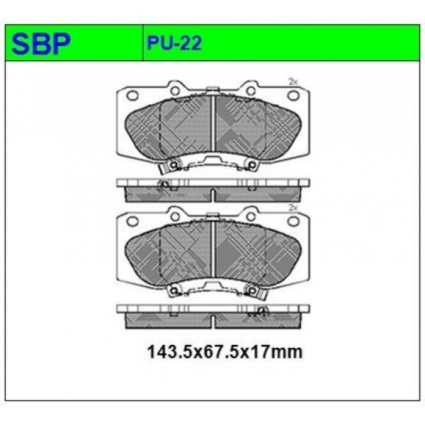 Ön Balata Hilux Vigo 4x4 2008-