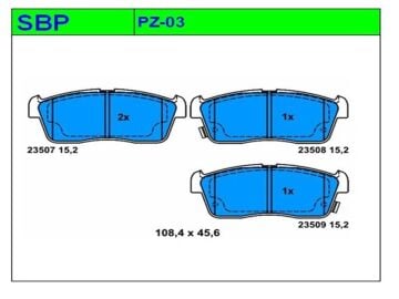 Ön Balata Carry 1.3 1999- SK413