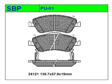 Ön Balata Corolla 2007-2012 / Auris 2007-2012 Dizel