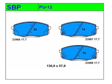 Ön Balata İ-30 2007-2013 / Ceed 2007-2012 / Pro Ceed 2007-2013- / Carens II 2002-2006
