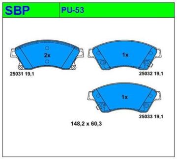 Ön Balata Cruze 2009- / Aveo 2011- / Opel Astra J