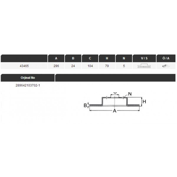 Ön Fren Disk Tata Xenon 2011- 4WD