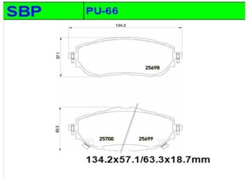 Ön Balata Corolla 2012-2018 / Auris 2012-2018