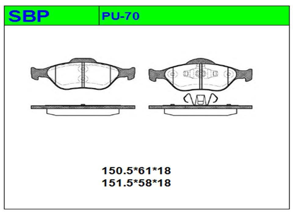 Ön Balata Yaris 2006-2011