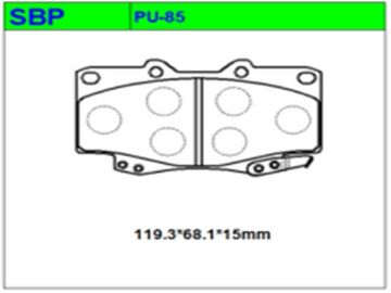 Ön Balata Hilux Vigo 2006- 4x4