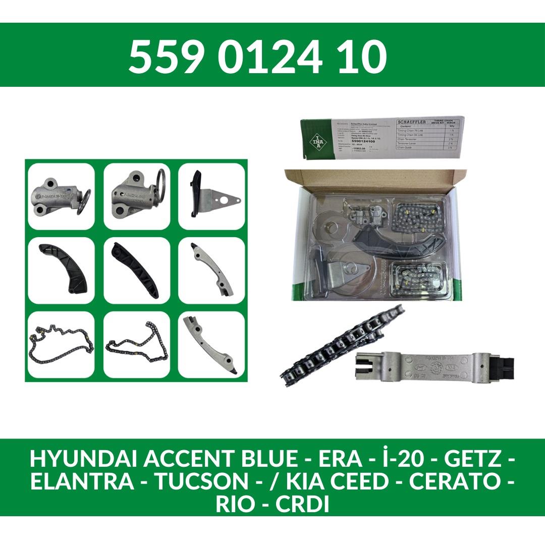 Zincir Seti Era / Blue 2011-2020 / Getz 2006-2011 / Cerato 2004-2009 / Rio 2006-2011 / İ-20 2009-2020 / İ-30 2007-2011 / Elantra 2016-2018