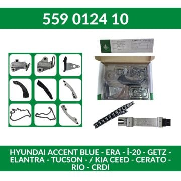 Zincir Seti Era / Blue 2011-2020 / Getz 2006-2011 / Cerato 2004-2009 / Rio 2006-2011 / İ-20 2009-2020 / İ-30 2007-2011 / Elantra 2016-2018