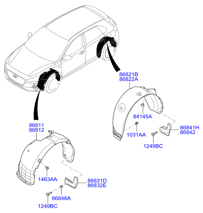 Çamurluk Davlumbazı Ön Sağ İ-30 2016-2018