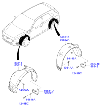 Çamurluk Davlumbazı Ön Sağ İ-30 2016-2018