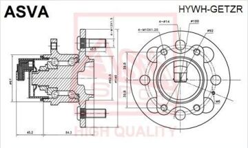 Arka Teker Poryası Era 2006-2011 / Getz 2005- / İ-20 09- /İ-10 / Picanto ABS'li