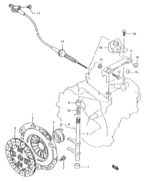 Debriyaj Teli Swift 1997-2004 / Subaru Justy 1995-2003