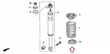 Helezon Arka Get Lastiği Alt Civic 2007-2011 FD6