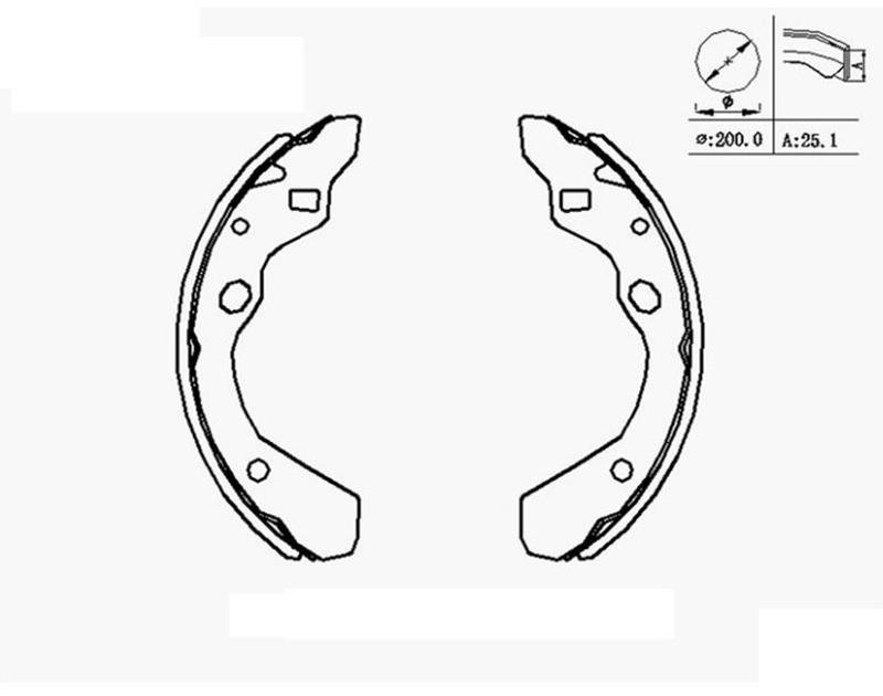 Arka Balata 323 1990-1992 Pabuç İnce Tip