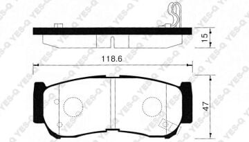 Arka Balata Santa Fe 2006-2008 / Ssangyong Rodius