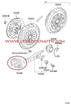 Debriyaj Çatal Körüğü Hilux Vigo 05- / Landcruiser 02-14