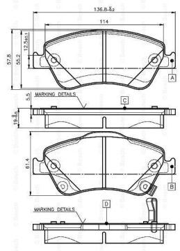 Ön Balata Corolla 2007-2012 / Auris 2007-2012 Dizel