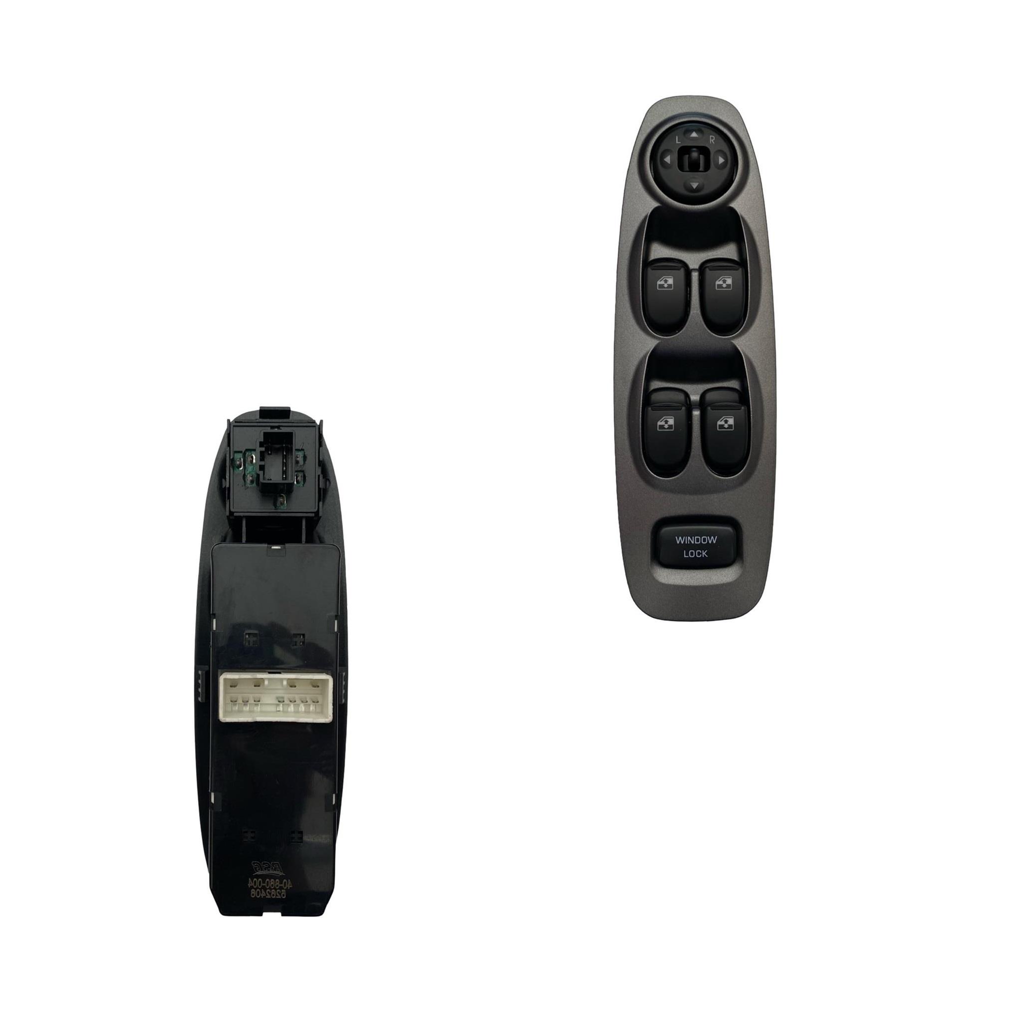 Cam Açma Düğmesi Ön Sol Accent 2000-2002 Ayna Ayarlı