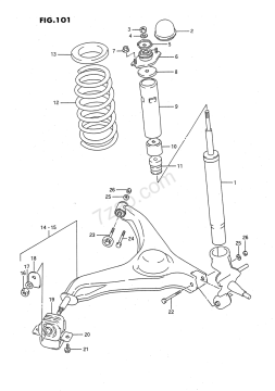 Amortisör Takoz Arka Swift 1989-1996