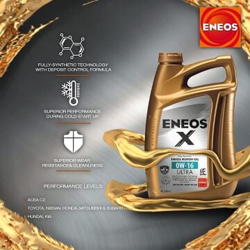 Motor Yağı 0W16 Eneos X Ultra 4 Litre