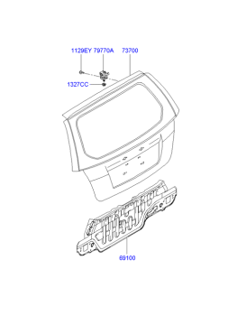 Arka Panel Getz 2003-2011